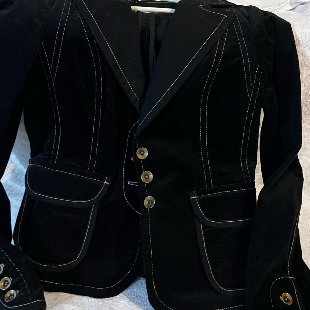 Beautiful very gently worn black corduroy jacket/blazer